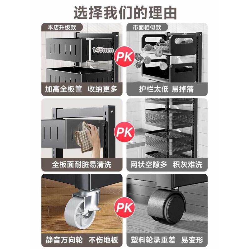可调多功能物蔬菜厨房架锅节落地架架收纳家用具放架子置锅多层锅