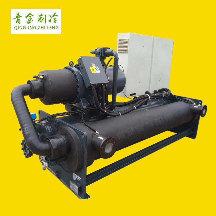 混凝土搅拌站120罐用水冷式螺杆冷冻机智能温控水冷式螺杆冷水机