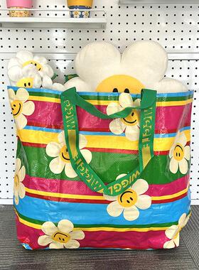 wiggle wiggle环保购物袋手提防水编织袋大容量折叠可携式超市买