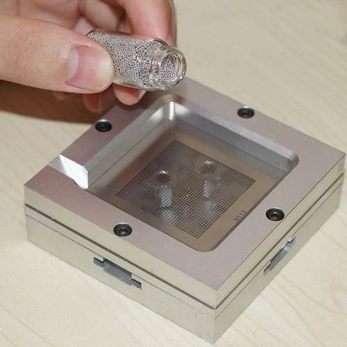 对角植珠台 90*90 HT-90 固定钢网万能植珠台