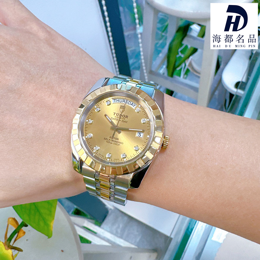 一口价98新帝舵公价3.61万经典系列自动机械腕表黄金男士手表41mm