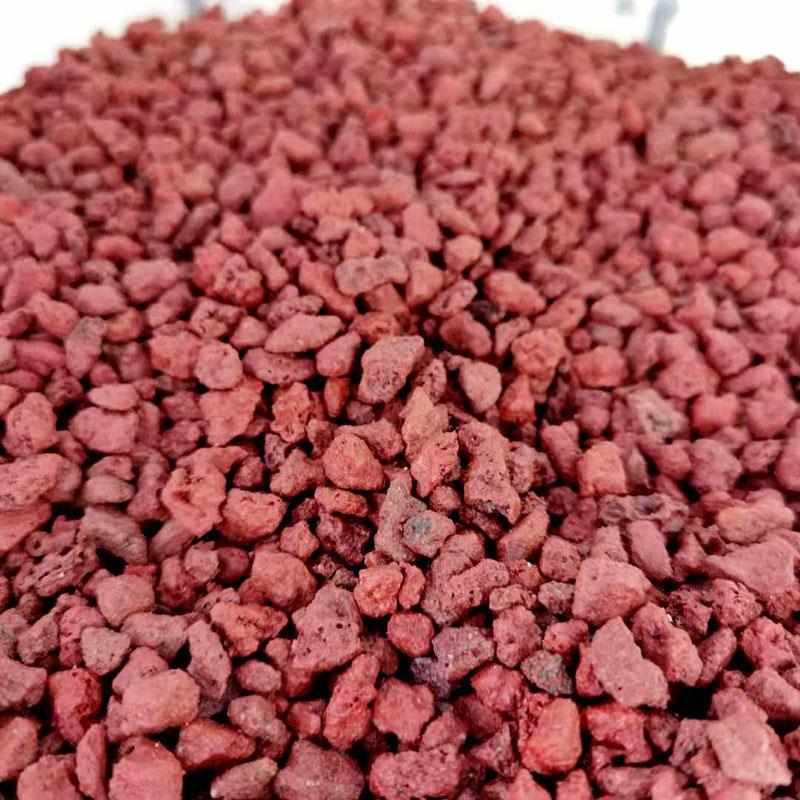 烧烤用煅烧火山石 防炸火炉火山球颗粒厂家直供墙体装饰火山岩石