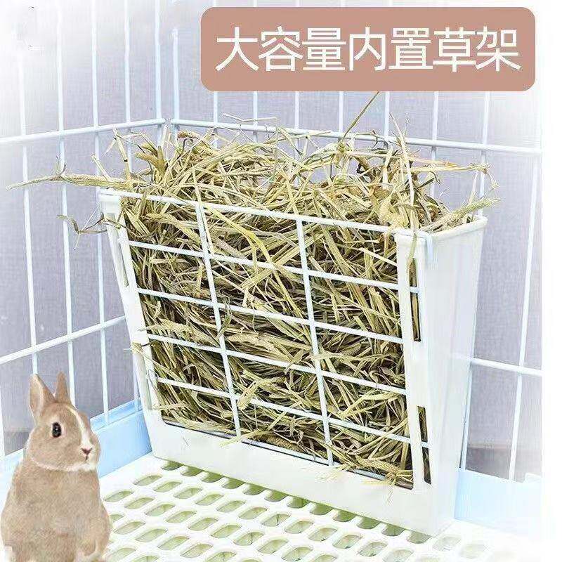 兔子草架内置大容量防扒兔兔喂食器荷兰猪豚鼠龙猫草料架食盒用品