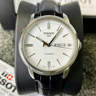 一口价98新天梭自动机械白面手表男正品 腕表T065.430.16.031.00