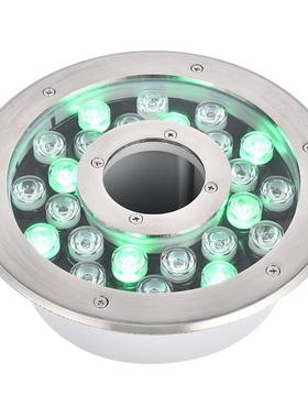 现货LD喷泉水灯12W水下孔灯中涌泉池灯景观环OSH1013E形水下水底