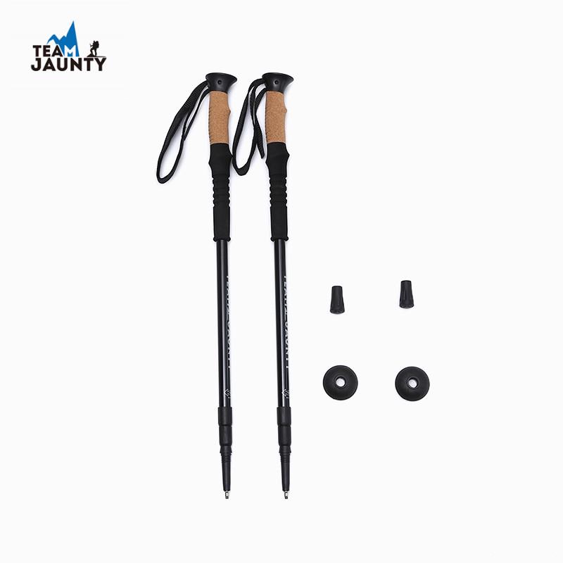 登山三节减震内户外锁对杖伸缩徒步旅行套装手杖热销装直柄
