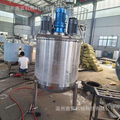 鹿富供应500L不锈钢搅拌罐液体洗衣液洗洁精胶水电加热搅拌罐