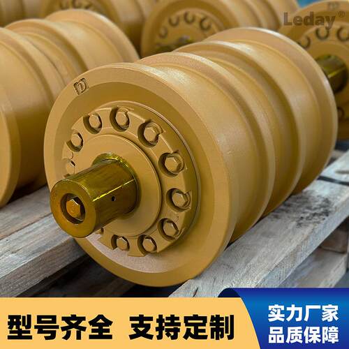 山推推土机托轮D375单边支重轮总成195-30-01411底盘件四轮一带