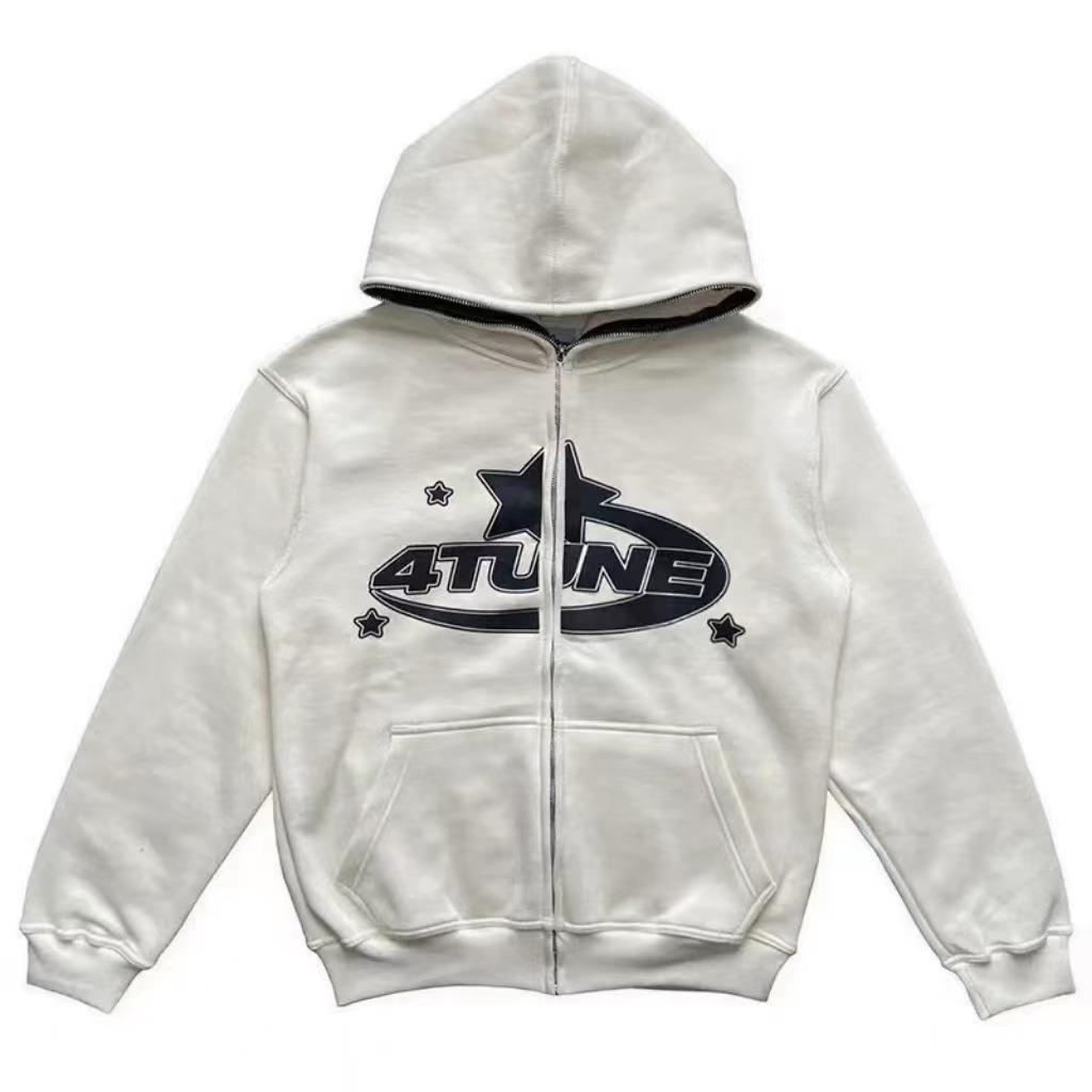 sweatshirt women zipper casual color hip-hop street women