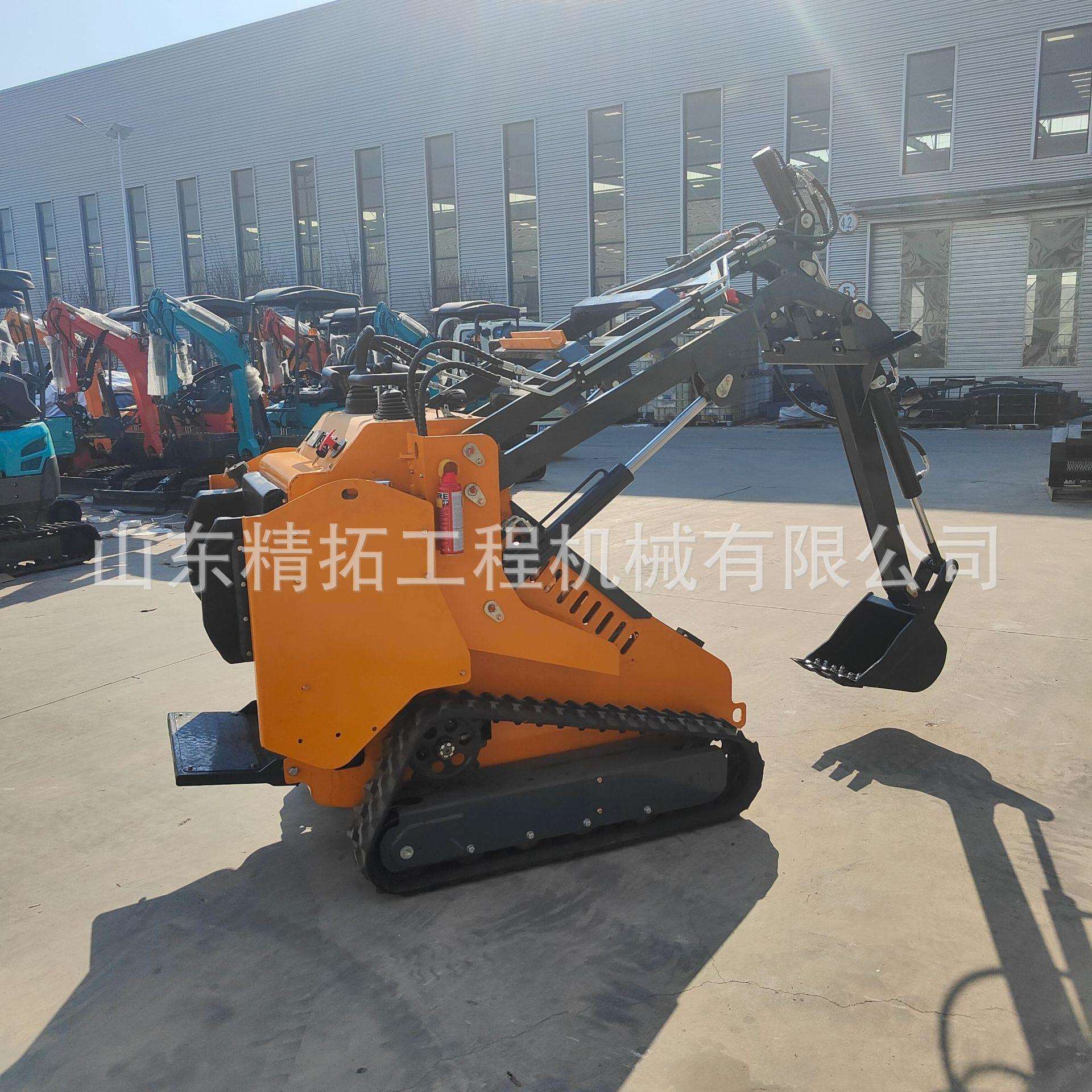 欧五小型滑移式铲车建筑工地多功能运输装载机轮式破碎挖掘滑移机