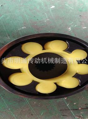 MLL型制动轮花键轴连轴弹性梅花联轴器整体式MLL-II锻钢靠背轮