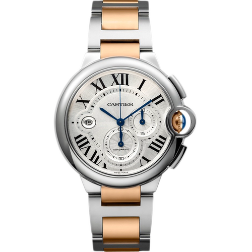 [9.8新]卡地亚蓝气球间金计时自动机械奢品手表 男款W6920063腕表