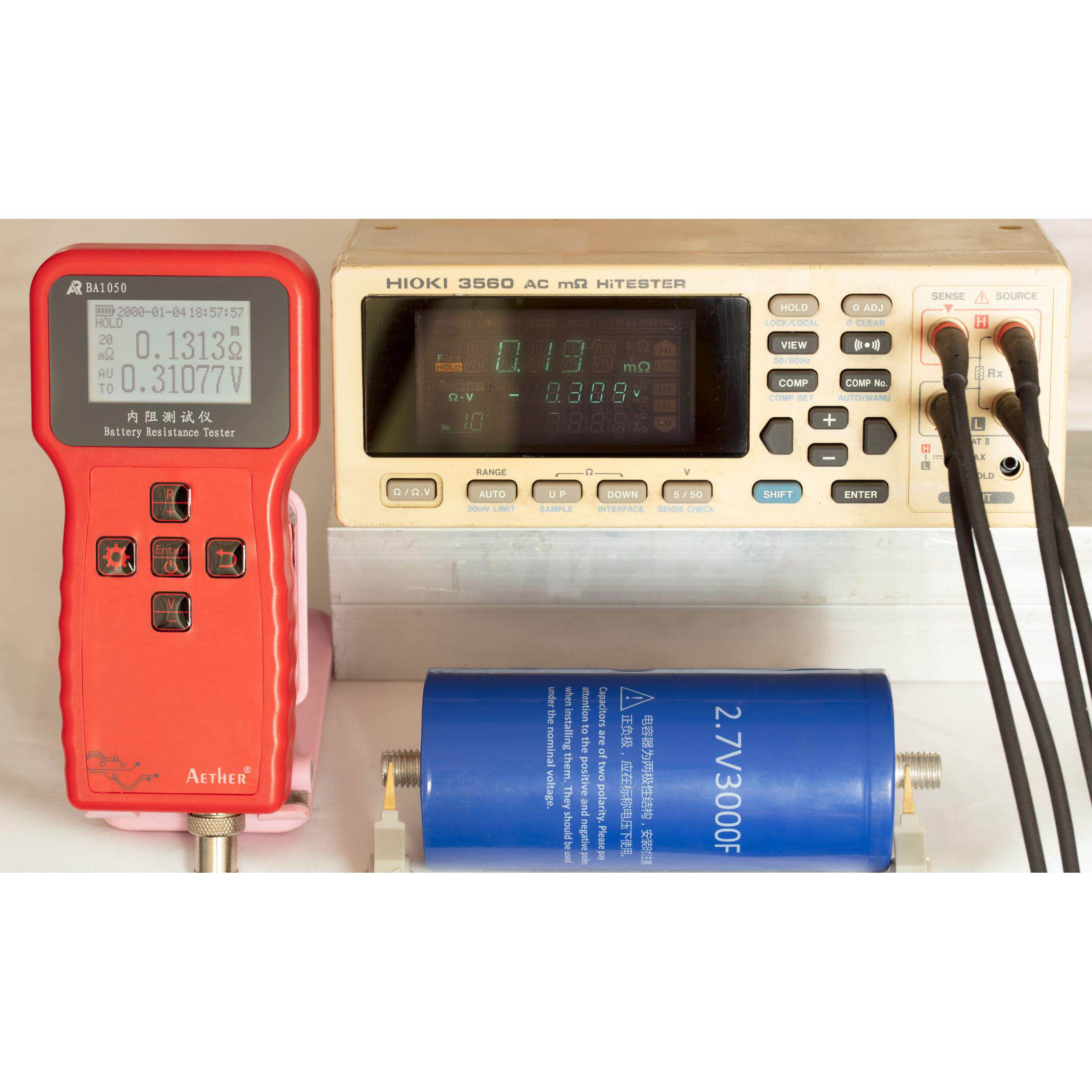 BA1050矢量0.2%高精度电池内阻测试仪表100V磷酸铁锂大单体18650