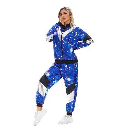 Disco sportswear jacket pants party hip-hop men's and