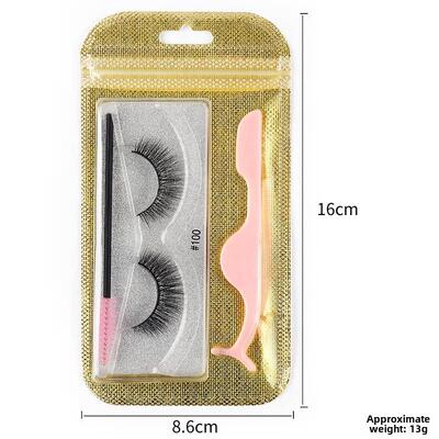 1 Pairs False Eyelashes Natural Eye Lashes tweezers Kit Set