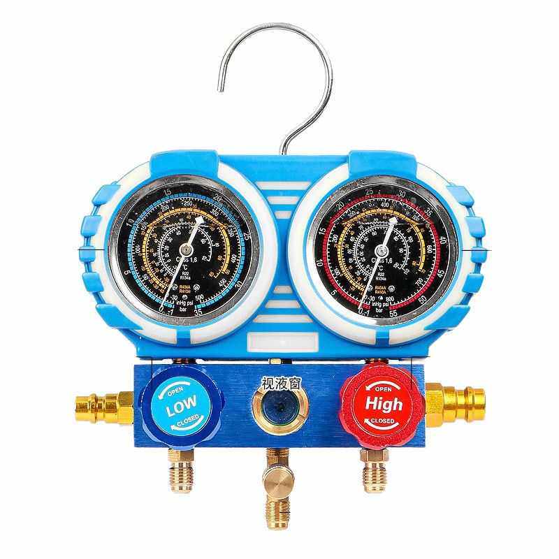 厂家直销冷表r134a 氟汽车空调 可媒工具表加盒子加注颜色套装定