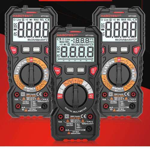 华博双背光HT118A高精度专业数字万用表多功能自动数显多用表电表