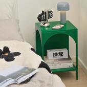 I油风铁艺床头代柜替边几创意床2头置23TF48CT奶物架小户型床边柜