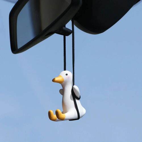 Car Accessorie Car Fragrance Gypsum Cute Anime Swing Duck Pe
