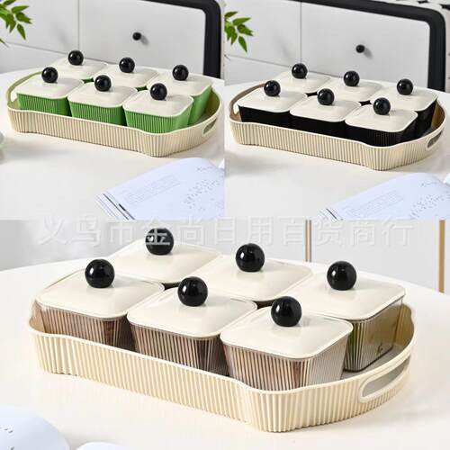 Living Room Home Use Fruit Plate Plastic Snack Tea Table Sna