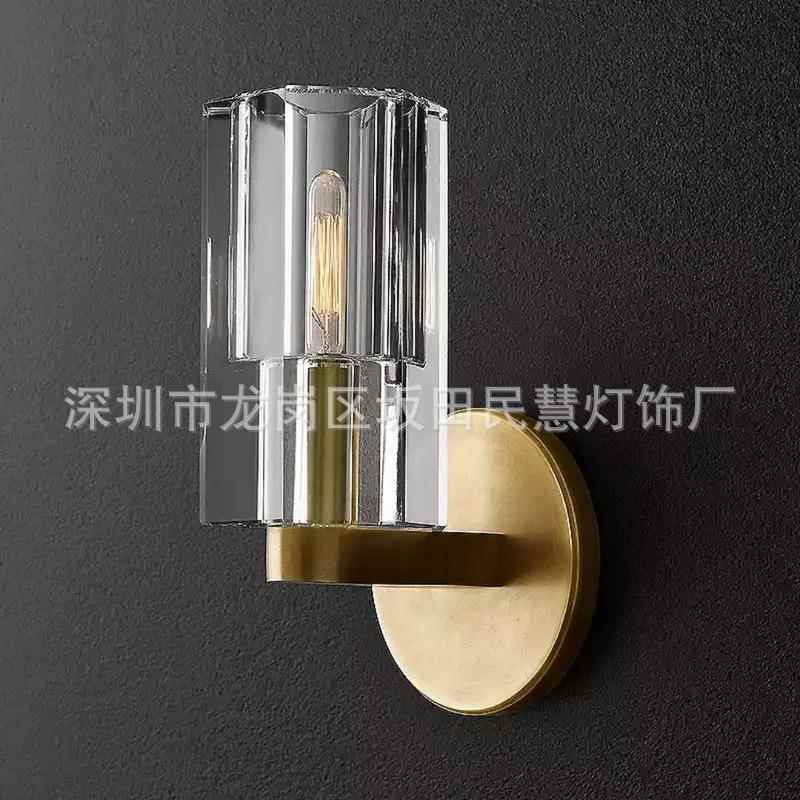 后代轻奢床头室壁壁灯走廊过道21简约水卧晶玻璃现灯玄关装饰灯