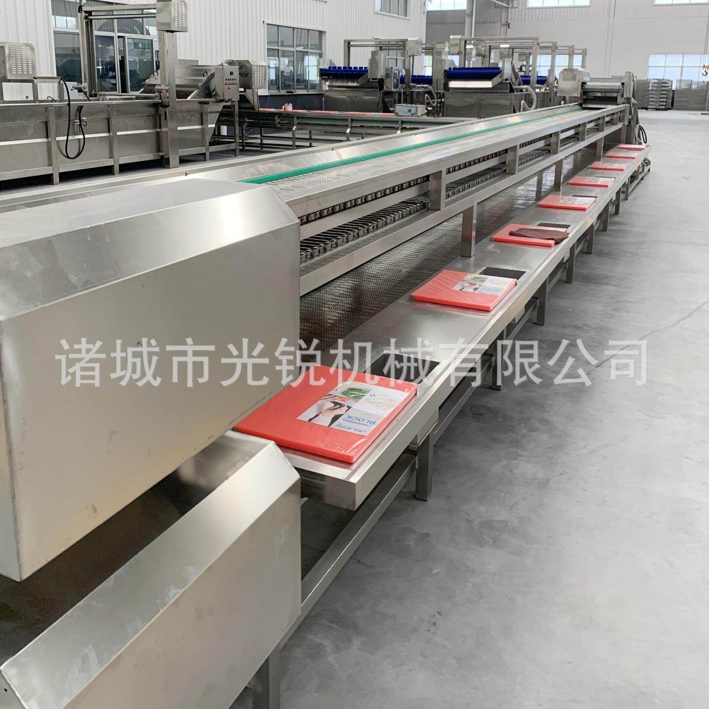 双层单层禽肉制品冷冻产品猪头分割输送带食品级不锈钢案板工作台