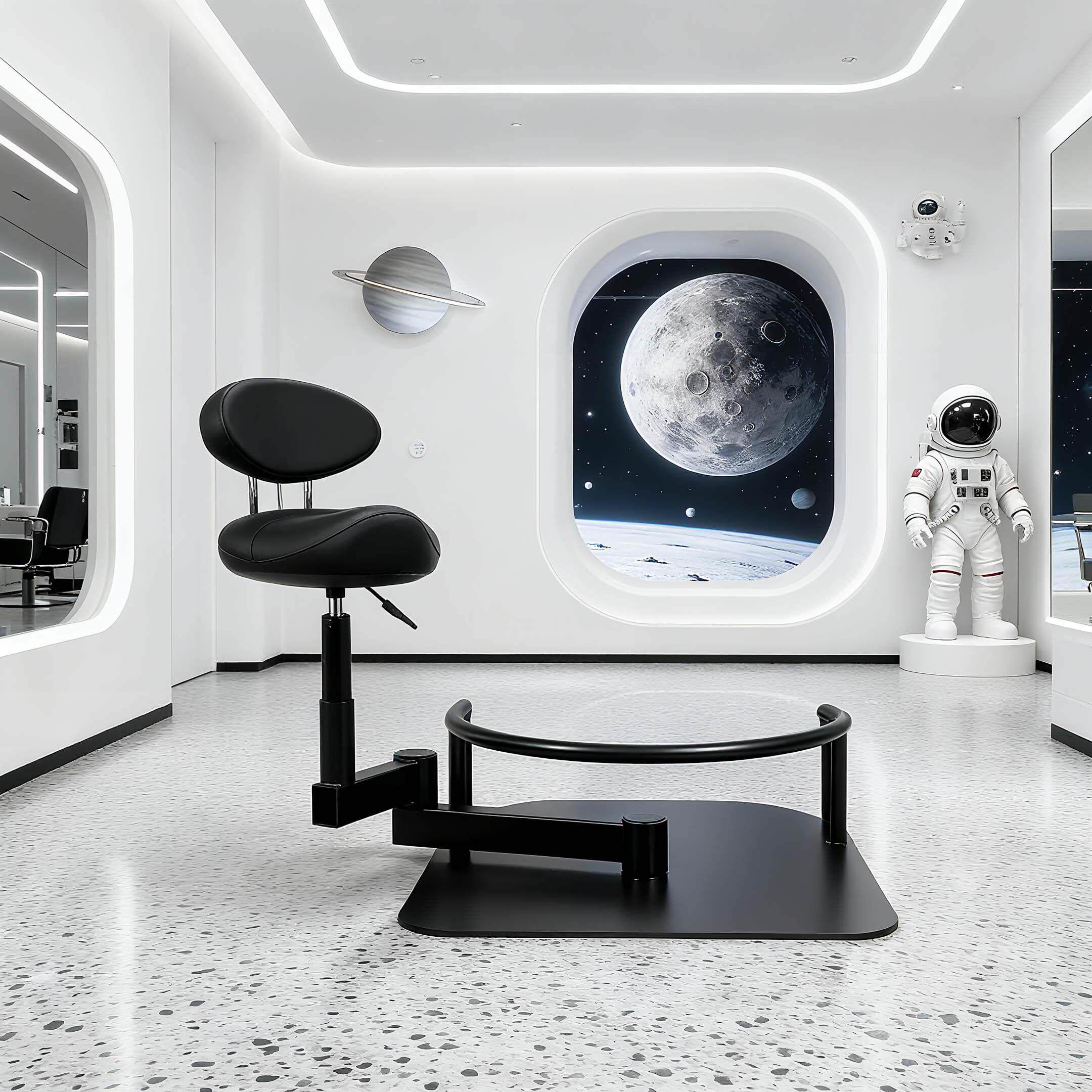 新款理发店大工凳美发一体旋转椅子理发师剪发椅发廊专用厂家直销