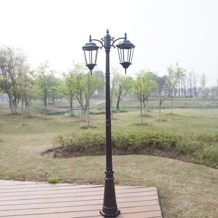 式庭院灯3d米e路灯户外小区GJ—109花公园防水l双头草坪景欧观灯
