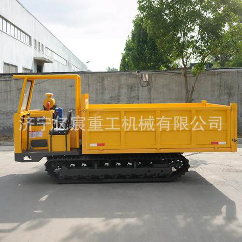 履带运输车加大车厢农用果园林业运输货物6吨柴油爬山虎自卸车