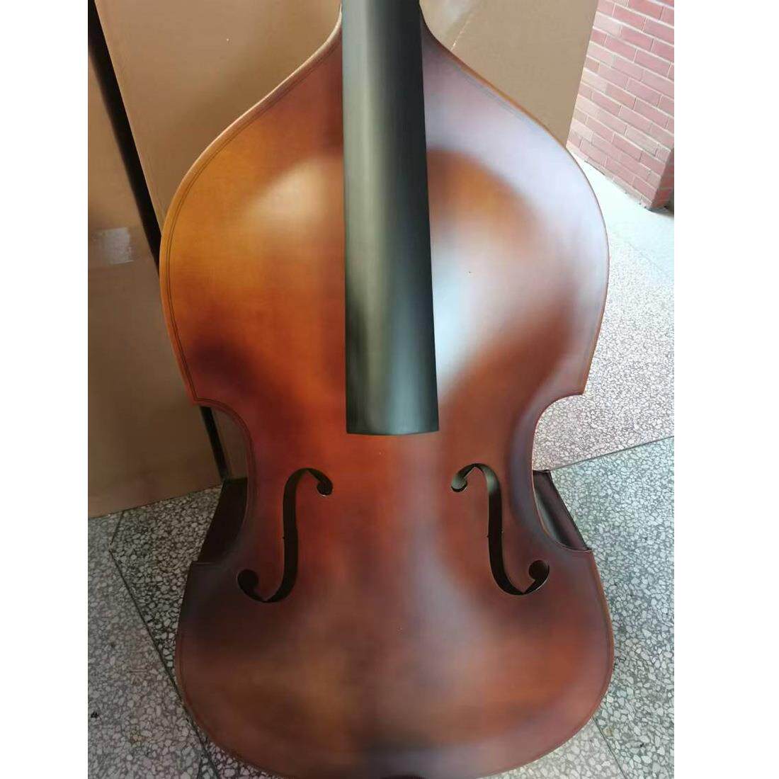 低音提琴倍大贝司复古自然色初学者练习低音贝司手工油性漆大提琴