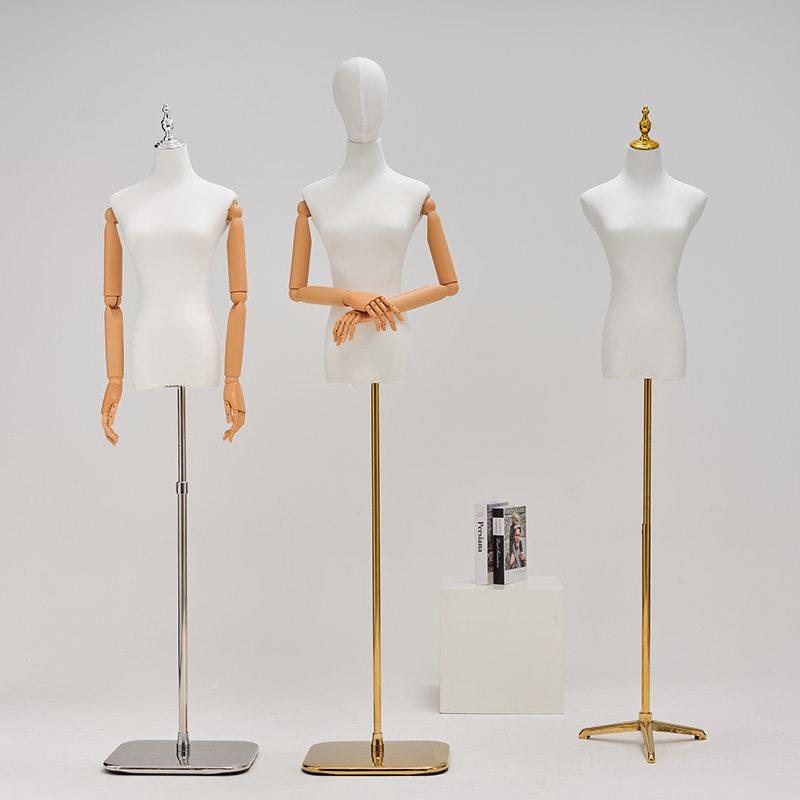 服装店模特道具女橱窗展示架子韩版衣假人偶台体婚纱半身女装模特