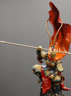新款直销齐天大圣彩铜黄铜摆件工艺品悟空斗战胜佛家居客厅书房铜