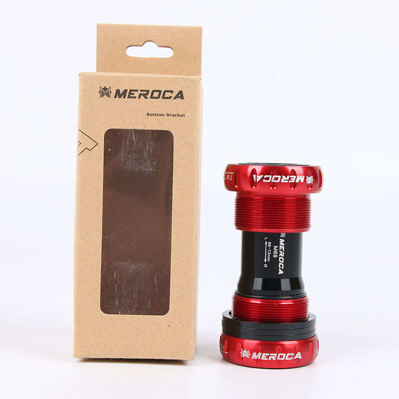 山地自行车一体中空牙盘陶瓷金属培林轴承BB旋入中轴68-73螺纹式