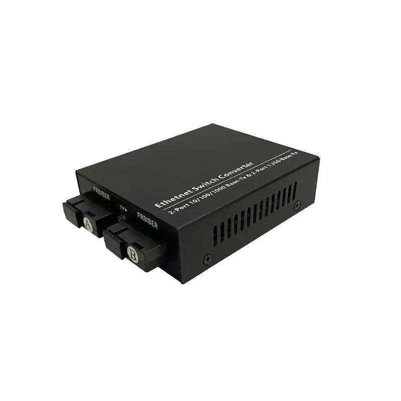 千兆2光2电单模单纤光纤收发器2光双电光纤交换机1套