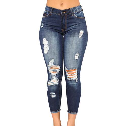 Risen Trinity Mid Rise Skinny Dark Wash Blue Jeans