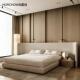 霍肖高端定制现代简约中古大床头宽屏棉麻1米8布艺床2米双人大床
