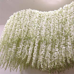 20Pcs Artificial Wisteria Flowers Hanging Garland Vine Ratta