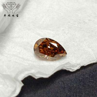 咖啡色异形莫桑裸石moissanite 梧州厂家裸石人造宝石