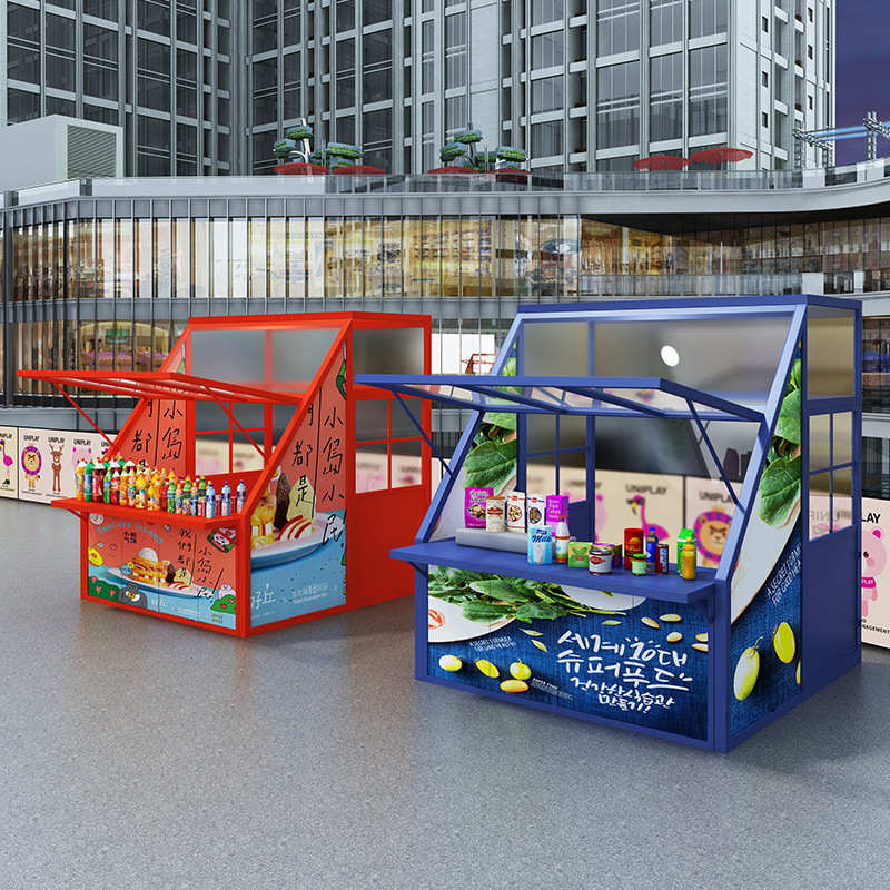 出租定制商业夜市摆摊小屋户外集市地摊货架商业街美食街展示摊位