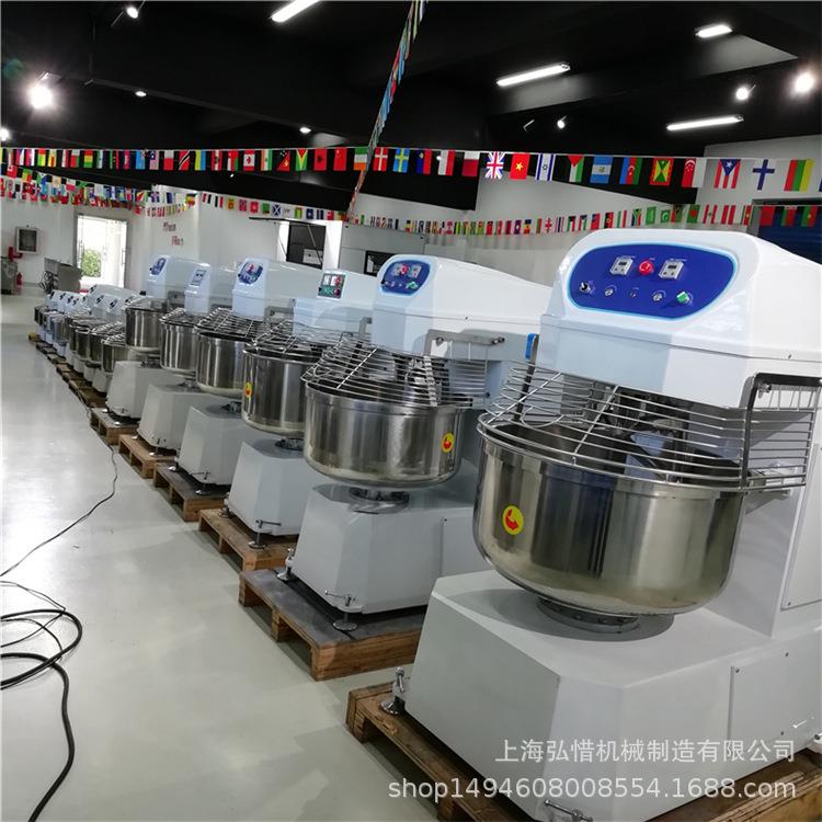 【】130L和面机5g0粉80kg动面团面双速双搅CEN面机烘焙食品级
