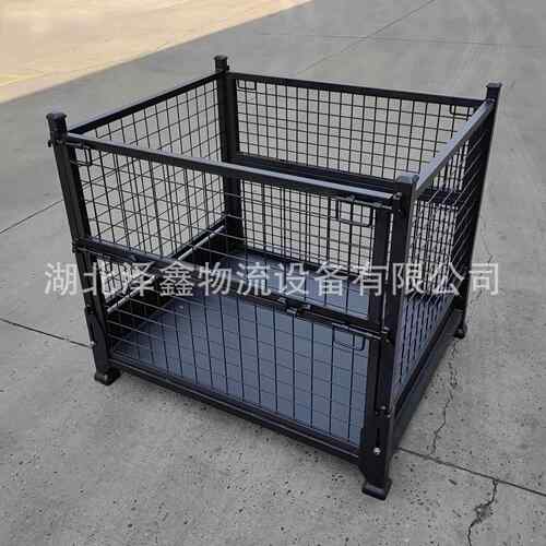可折叠金属周转箱厂家可定可折叠堆垛多种铁皮箱五金配件周转箱