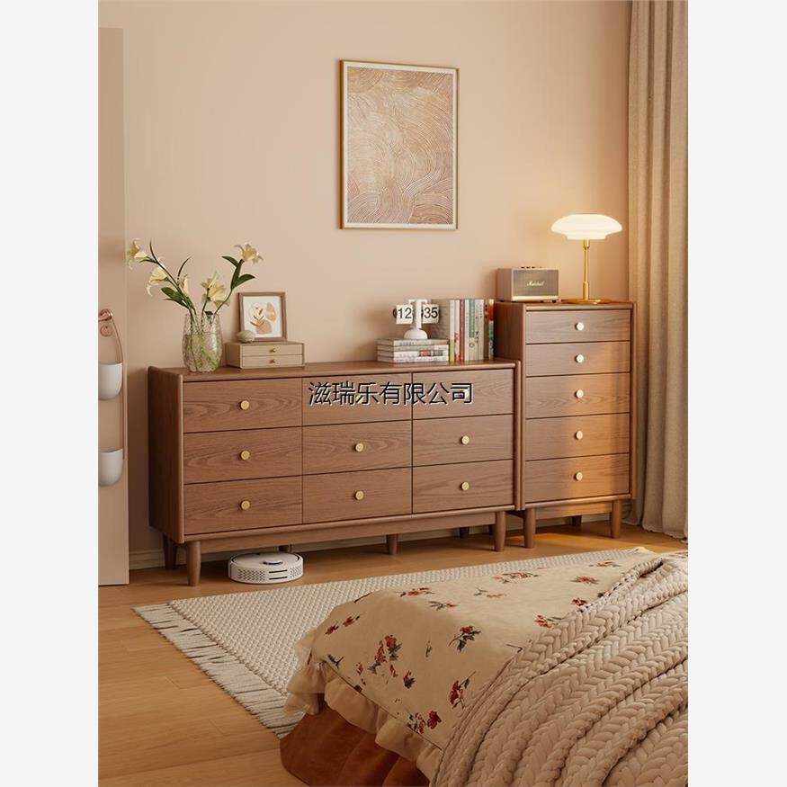 香港澳门包邮冬木实木九斗柜卧室简约五斗柜房间收纳柜客厅置物柜