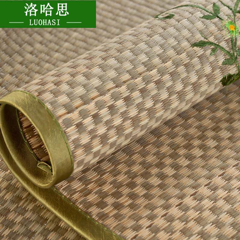 蔺草学生宿舍0.可. .秋草1对折席子春夏/9m草7l8k双人床581席/单