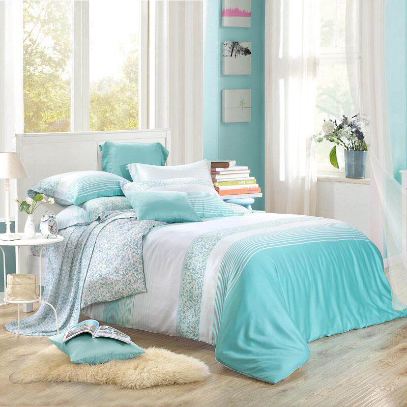 正品25春夏季面纯莱赛四件3D床上用品床单冰套丝滑被套双1.8m尔床