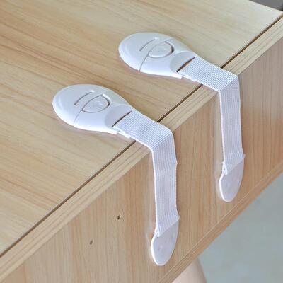 Drawer, refrigerator, and cabinet door plastic locks; baby f