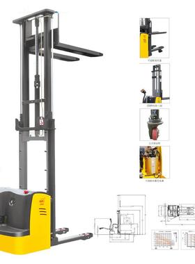 全电动储叉车CD仓R15吨 1.5全电动仓储堆D高车 CDDR15冷库电动叉