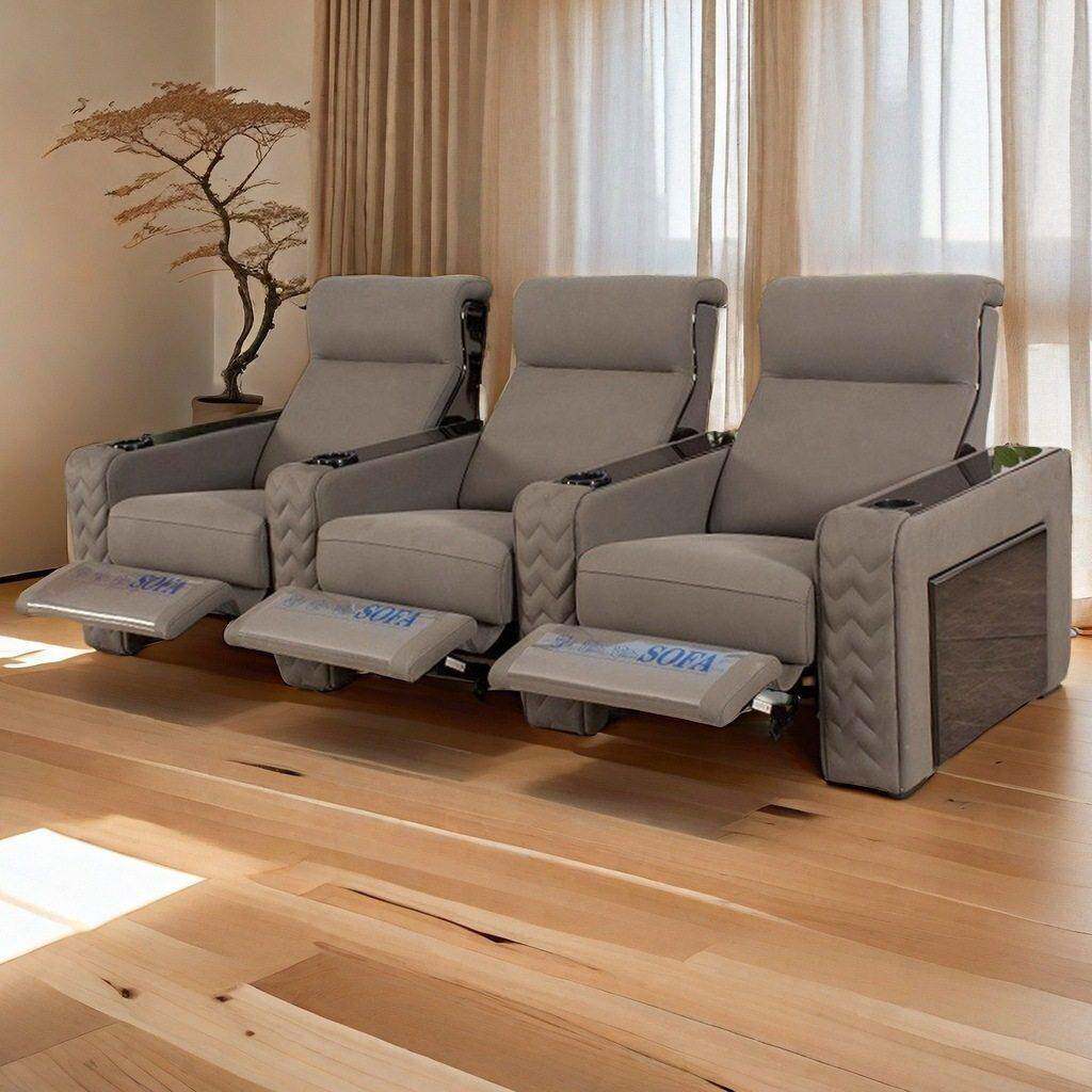现豪华别墅家庭影院影视厅商务舱功能电动智能沙发工厂