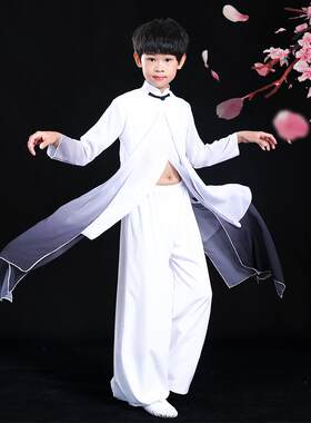 正品古典男、女表演服装典式雅中太极舞剑服装、墨舞青年强扇舞服