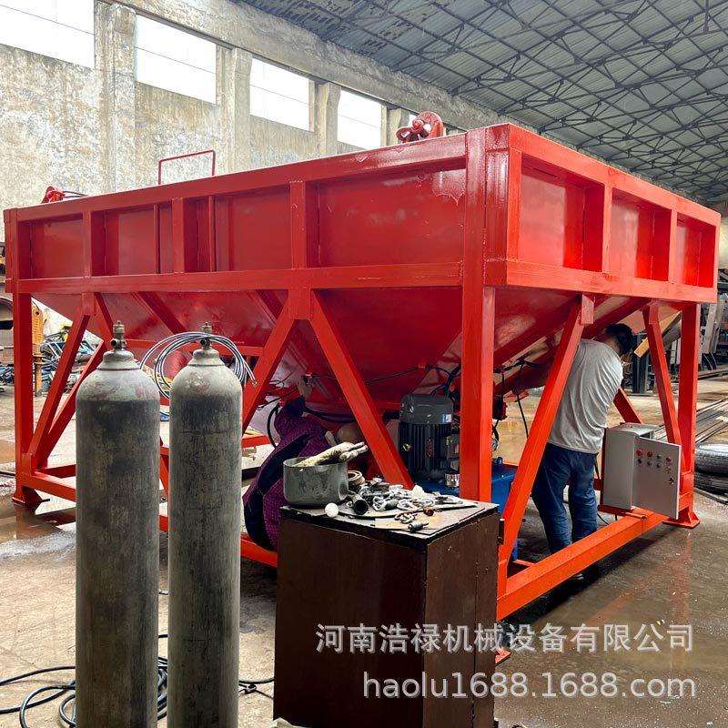 浩禄大储量电控液压料仓 14方液压站控制电动料斗 液压遥控式吊罐
