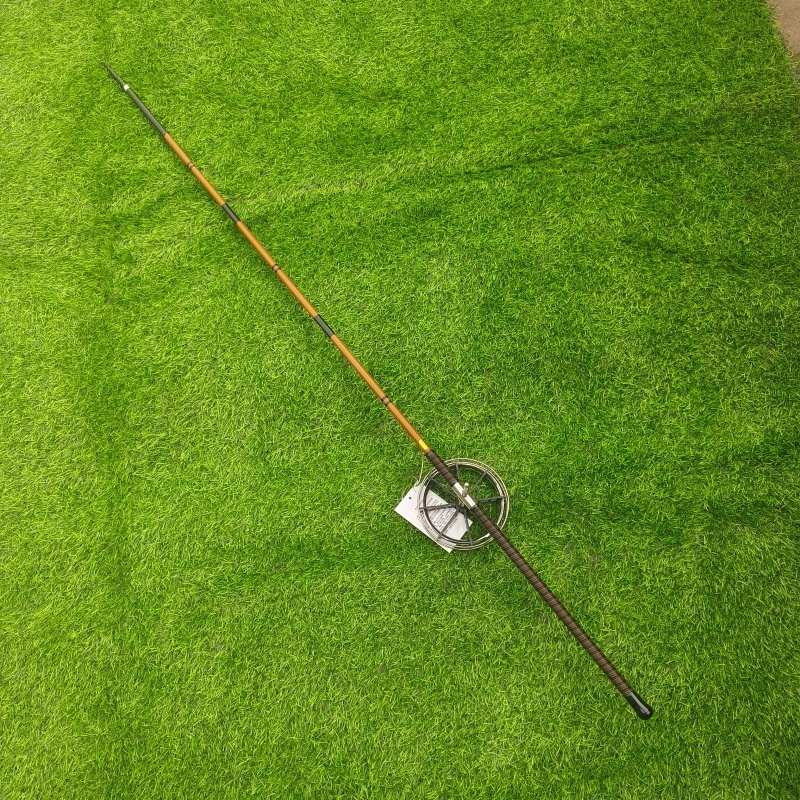 盘车溪流竿冲钓杆3.6米超轻37调碳素长节鲫鱼钓竿全包式陶瓷导环